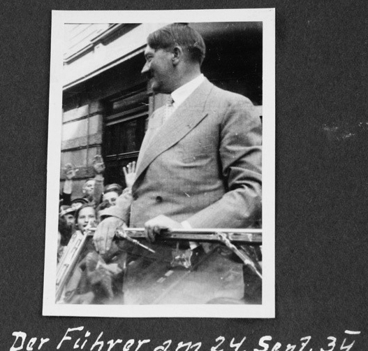 Private photo of Hitler in his car in Munich
